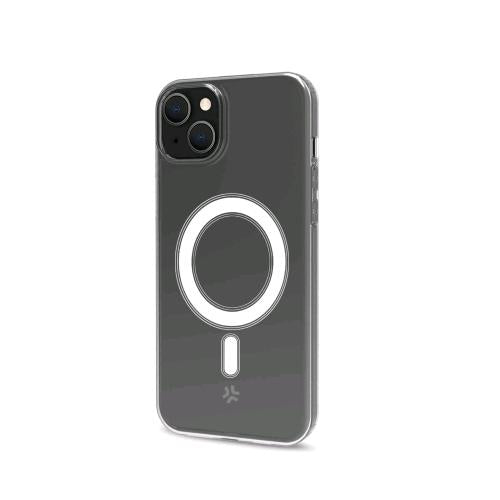 CELLY APPLE iPHONE 15 COVER MAGSAFE IN MORBIDO TPU TRASPARENTE