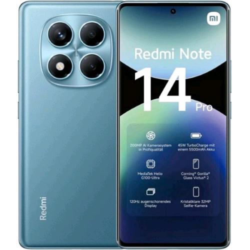 XIAOMI REDMi NOTE 14 PRO DUAL SIM 6.67" OCTA CORE 256GB RAM 8GB 4G LTE ITALIA FR