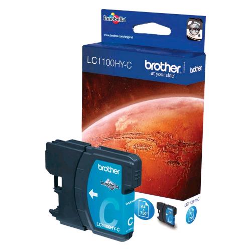 BROTHER LC-1100HYC CARTUCCIA INK-JET CIANO ALTO RENDIMENTO 750 PAG. PER MFC 5890