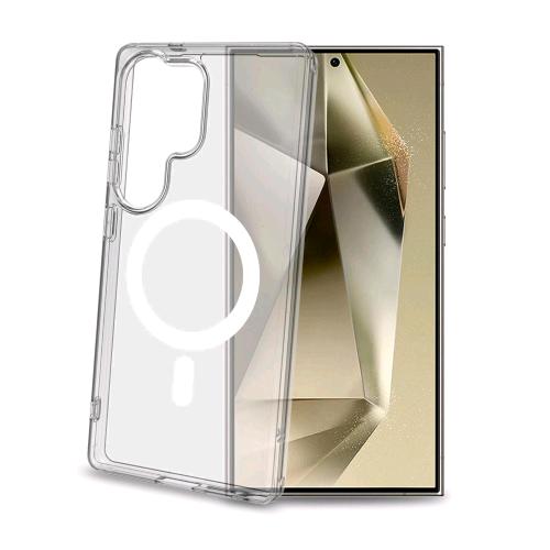 CELLY GALAXY S25 ULTRA 5G CUSTODIA TRASPARENTE IN TPU CON MODULO CIRCOLARE DI RI