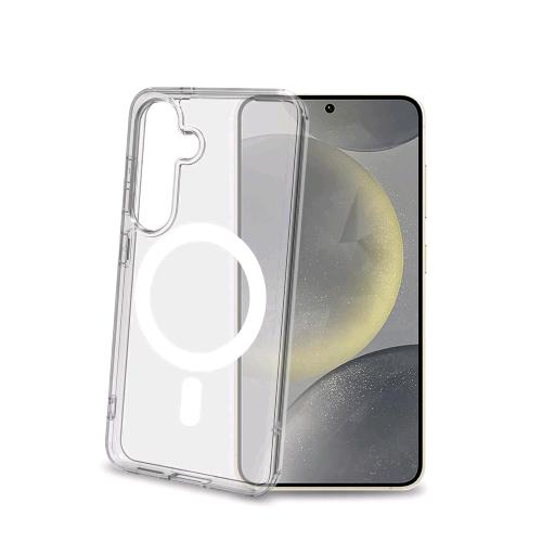 CELLY GALAXY S25 5G CUSTODIA TRASPARENTE IN TPU CON MODULO CIRCOLARE DI RICARICA