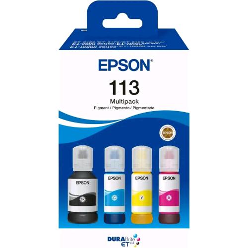 EPSON 113 ECOTANK MULTIPACK CONFEZIONE DA 4 NERO, GIALLO, CIANO, MAGENTA PER Eco
