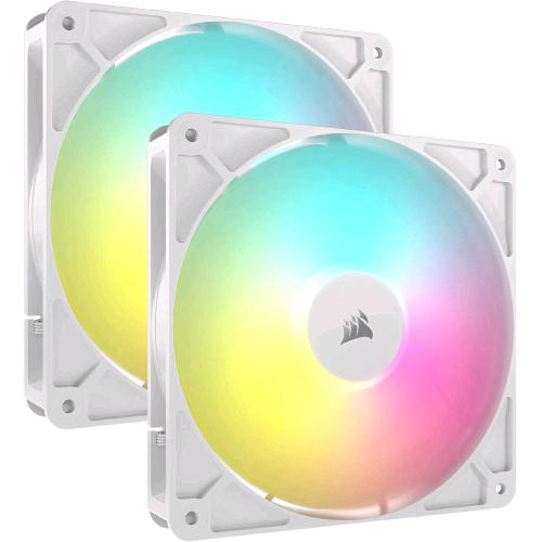 CORSAIR RS140 ARGB KIT 2 VENTOLE 140mm PWM BIANCO