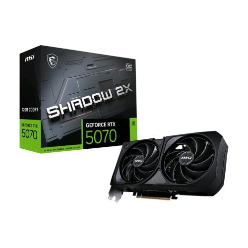 MSI GEFORCE RTX 5070 12G SHADOW 2X OC 12GB GDDR7 DLSS4 DUAL FAN PCI Express x16