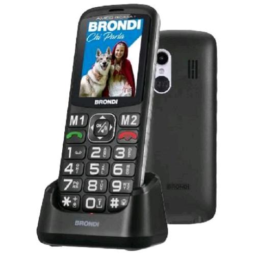 BRONDI AMICO DI CASA+ DUAL SIM SENIOR PHONE TASTI GRANDI RETROILLUMINATI ANNUNCI