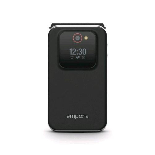 EMPORIA JOY V228 V3 SENIOR PHONE 2G 2.8" CLAMSHELL USB-C FOTOCAMERA ITALIA BLACK