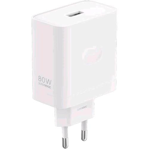 OPPO SUPERVOOC CARICABATTERIE DA RETE 80W USB-A BIANCO