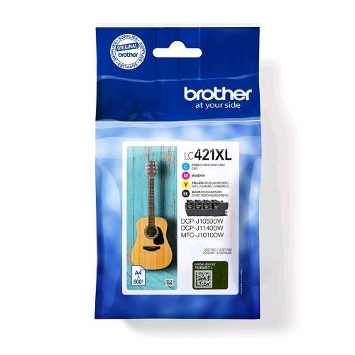 BROTHER LC-421XL KIT CONFEZIONE DA 4 CARTUCCE INK XL NERO, GIALLO, CIANO, MAGENT