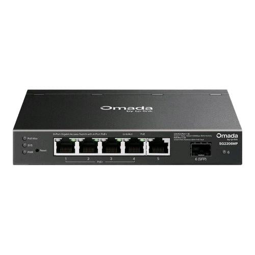 TP-LINK OMADA SG2206MP V1 SWITCH FESTITO 5 PORTE - 5 x 10/100/1000 (DI CUI 4 PoE