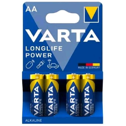 VARTA LONGLIFE POWER BATTERIE ALCALINE STILO AAA IN BLISTER DA 4 Pz. CONF 20 Pz.