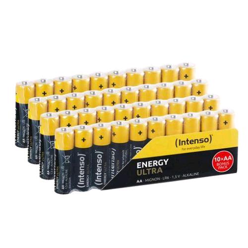 INTENSO ENERGY ULTRA BATTERIE ALCALINE STILO AA LR03 CONF 40 Pz.