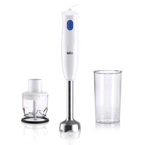 BRAUN MULTIQUICK 1 FRULLATORE A IMMERSIONE 450 W CON TRITATUTTO E BICCHIERE DI P