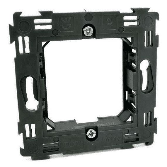 Supporto 2 posti placche compatibili Living international