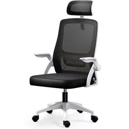 Sedia ergonomica da ufficio bianca