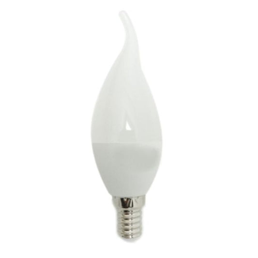 Lampada LED 6W attacco E14 candela fiamma - luce calda