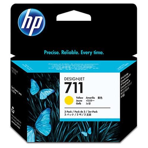 HP 711 CARTUCCIA INKJET GIALLO 29 ML CONF 3 PZ. PER DesignJet T100, T120, T120 e