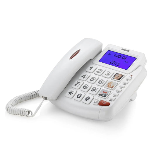TELEFONO DA CASA BRONDI BRAVO 90 LCD WHITE