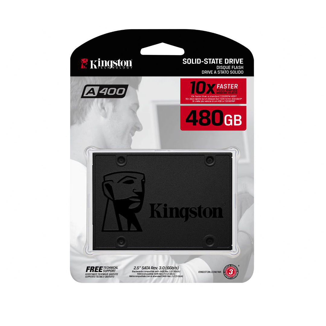 HARD DISK 2,5 SSD 480GB KINGSTON SOLID STATE A400 SA400S37/480GB