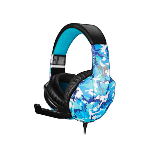 CUFFIE + MICROFONO 3.5MM GAMING TECHMADE TM-FL1-CAMBLU