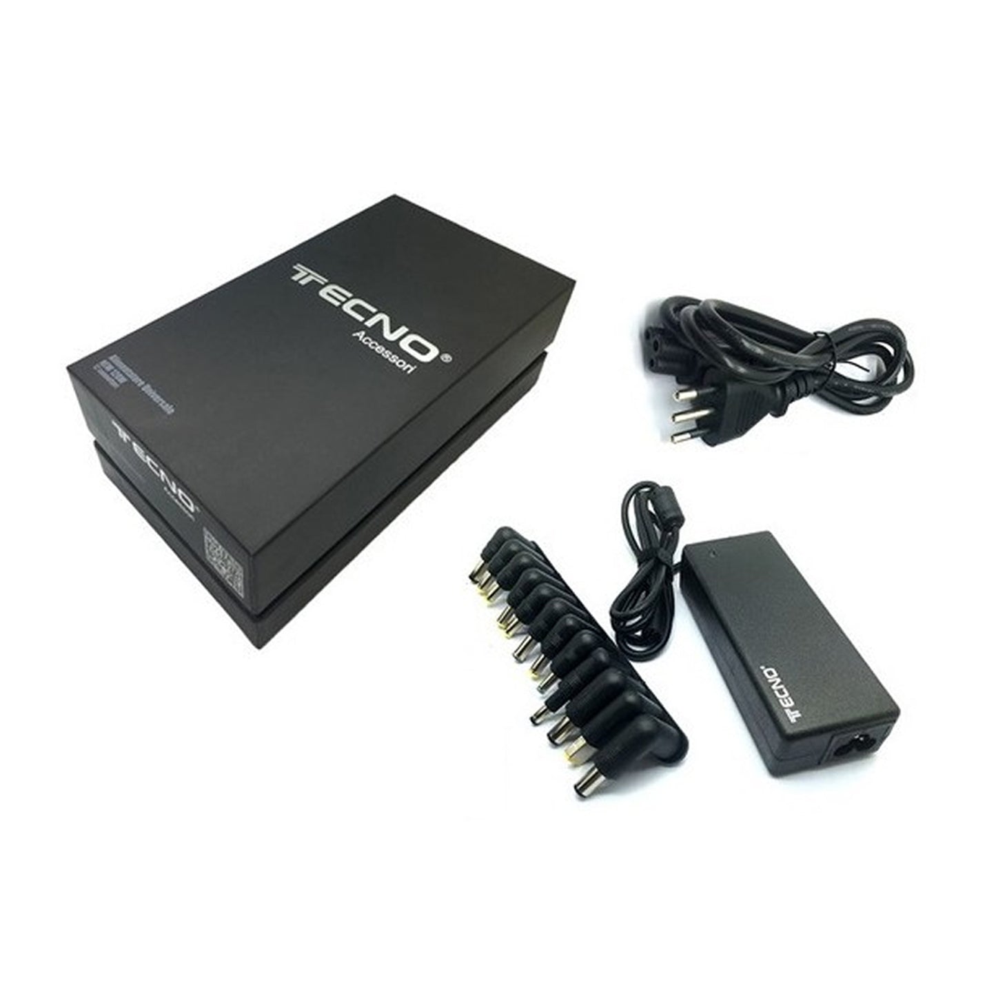 ALIMENTATORE UNIVERSALE PER NOTEBOOK TECNO ACCESSORI 120W 2.4 CON 12 ADATTATORI
