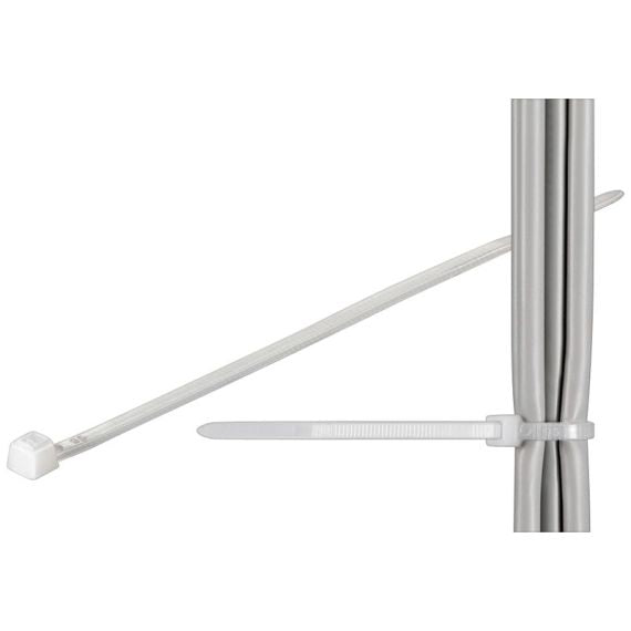 Fascette Fermacavi Autobloccanti 350x4.8mm in Nylon 100pz Bianco