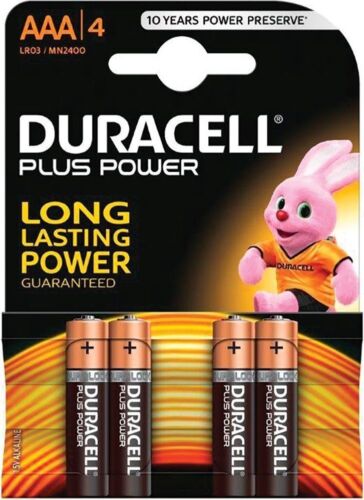 BATTERIA MINISTILO AAA ALCALINA 4PZ DURACELL PLUSPOWER MN2400P