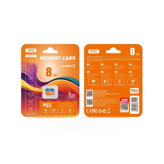 Memory card XO 8GB microSDHC cl. 10