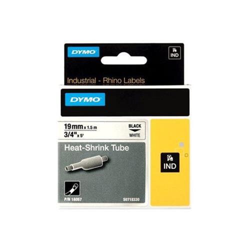 DYMO D1 RHINOPRO NASTRO TERMO-RESTRINGENTE 19mm x 1,5mt COLORE BIANCO STAMPA NER