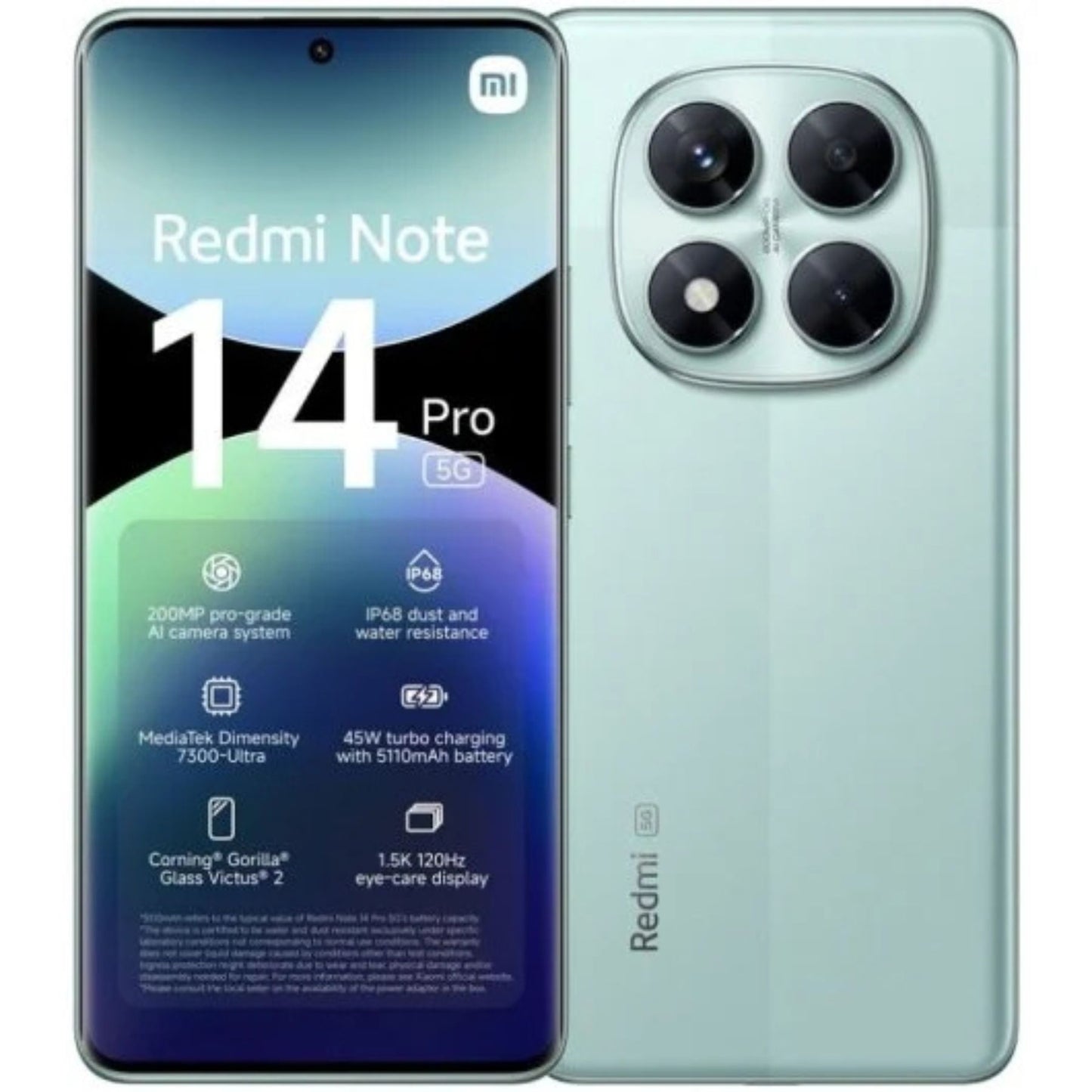SMARTPHONE XIAOMI REDMI NOTE 14 PRO+ 5G 8+256GB DUOS FROST BLUE ITALIA