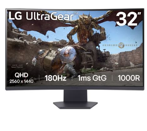 MONITOR GAMING 32" ULTRAGEAR LG 32GS60QC-B