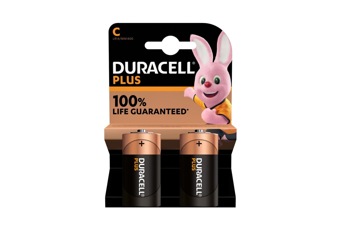 BATTERIA C MEZZA TORCIA ALCALINA 2PZ DURACELL PLUS POWER MN1400