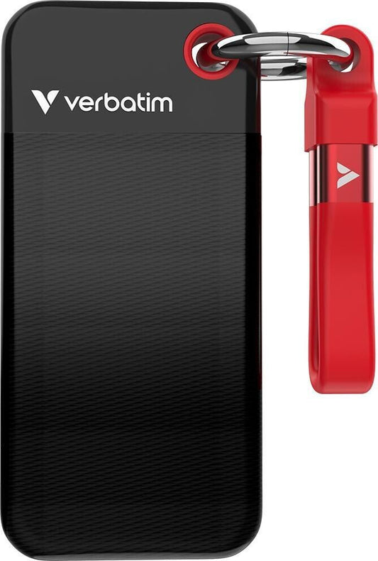 HARD DISK SSD ESTERNO USB 3.2 1TB VERBATIM 32192 BLACK/RED