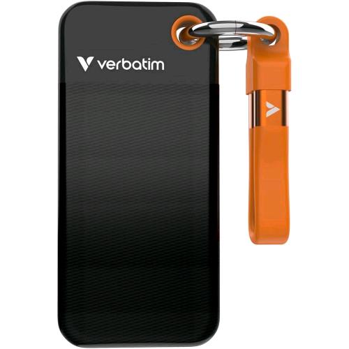 HARD DISK SSD ESTERNO USB 3.2 1TB VERBATIM 32193 BLACK/ORANGE