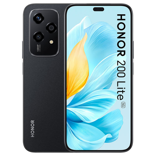 SMARTPHONE HONOR 200 LITE 5G 8+256 BLACK WINDTRE