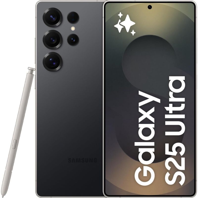 SMARTPHONE SAMSUNG S938 GALAXY S25 ULTRA 5G 12+256GB TITANIUM BLACK ITALIA
