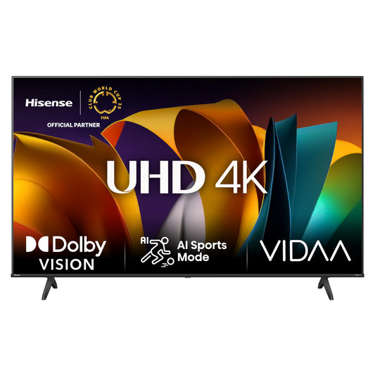 TV LED 55" HISENSE 4K 55A6N SMART TV ITALIA BLACK