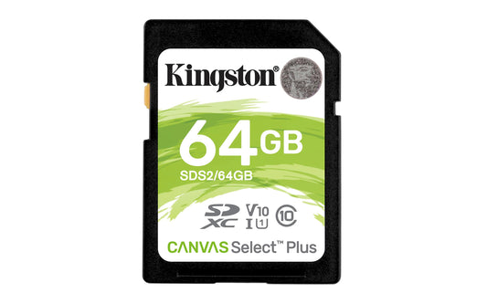 MEMORY CARD SECURE DIGITAL 64GB KINGSTON CLASSE 10 SELECT PLUS SDS2/64GB