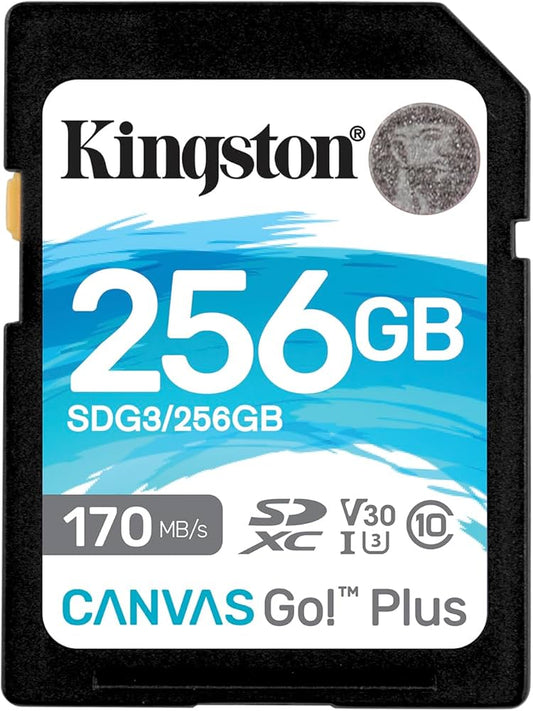 MEMORY CARD SECURE DIGITAL 256GB KINGSTON CLASSE 10 SDG3/256GB