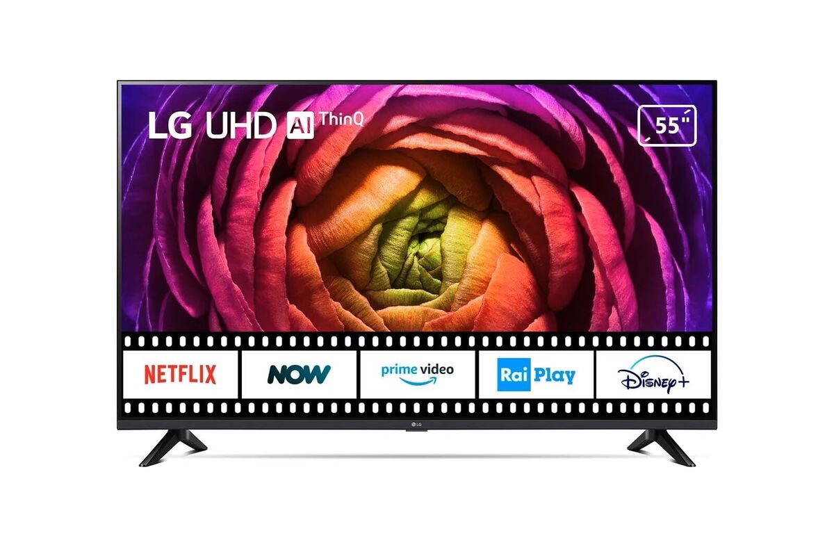 TV LED 55" LG 4K 55UT73003LA SMART TV EUROPA BLACK