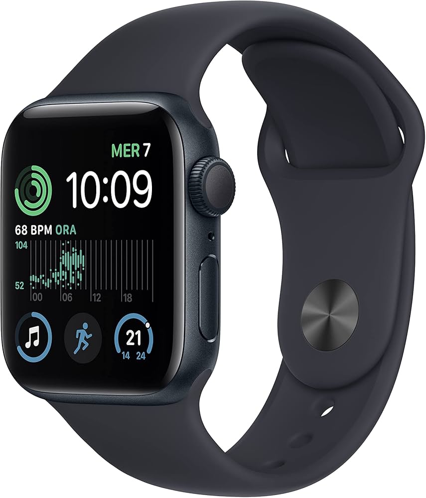 SMARTWATCH APPLE WATCH SE 2 40MM GPS ALLUMINIO MEZZANOTTE CON CINTURINO SPORT ME