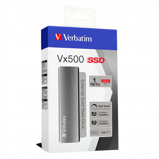 HARD DISK SSD ESTERNO USB 3.2 1TB VERBATIM VX500 47444