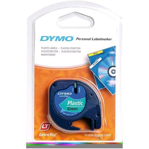 DYMO LETRATAG NASTRO DYMO LT IN PLASTICA 12MMX4MT - VERDE