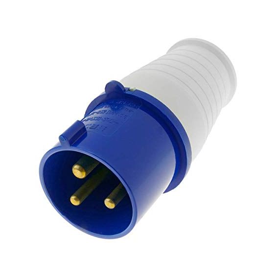 Spina volante industriale 220-250V IP44 3 poli - 2P+T 32A