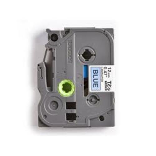 BROTHER TZE531 NASTRO PER ETICHETTATRICE LAMINATO 12MM COLORE BLU STAMPA BLACK