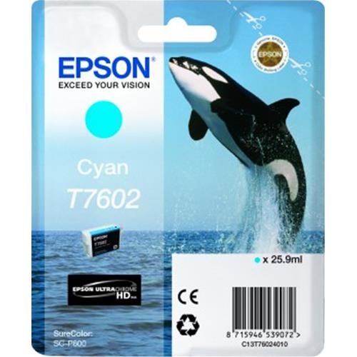 EPSON T7602 CARTUCCIA INCHIOSTRO CIANO PER STAMPANTI EPSON INK JET (C13T76024010
