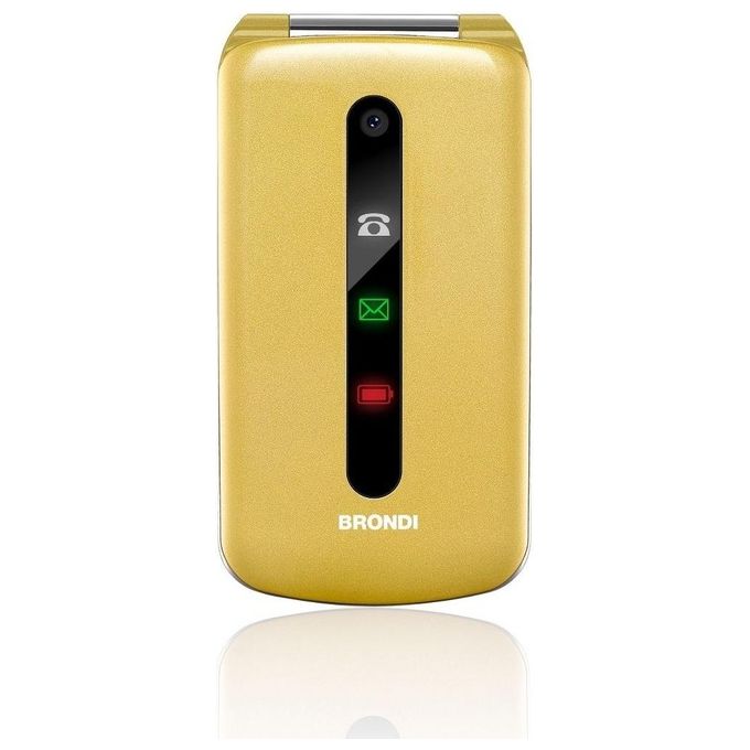 Brondi President Telefono Cellulare Dual Sim 3'' Oro