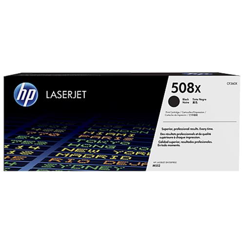 HP 508X TONER NERO PER STAMPANTI LASER HP 12.500PG (CF360X)