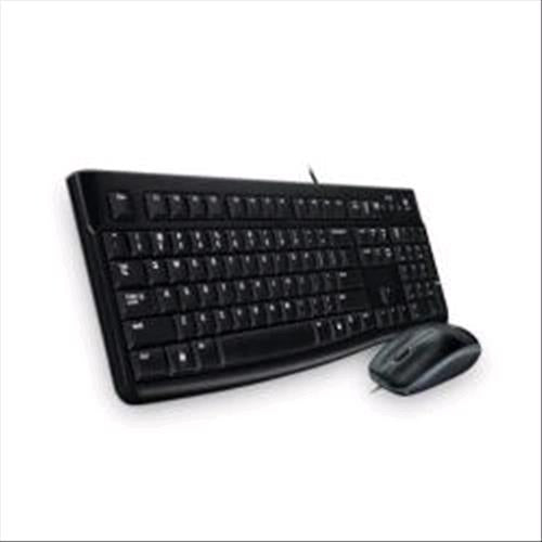 LOGITECH MK120 TASTIERA USB LAYOUT ITALIANO + MOUSE USB STANDARD OTTICO COLORE N