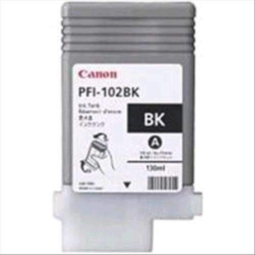 CANON PFI-102BK SERBATOIO NERO PER IPF500/IPF600/IPF605/IPF610 130ML (0895B001AA