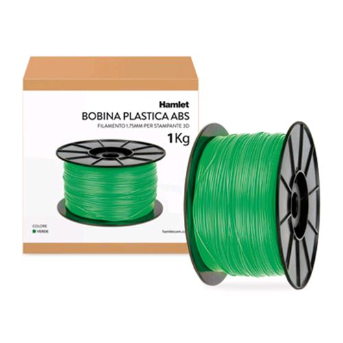 HAMLET HP3DXROLGR BOBINA 1KG ABS VERDE PER 3DX100